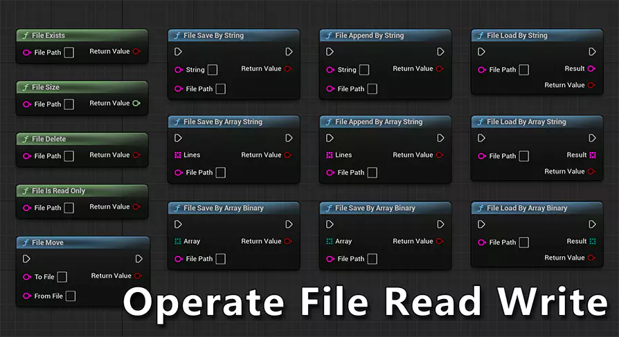 Operation File [ Read / Write ] - Free Download Unreal Engine