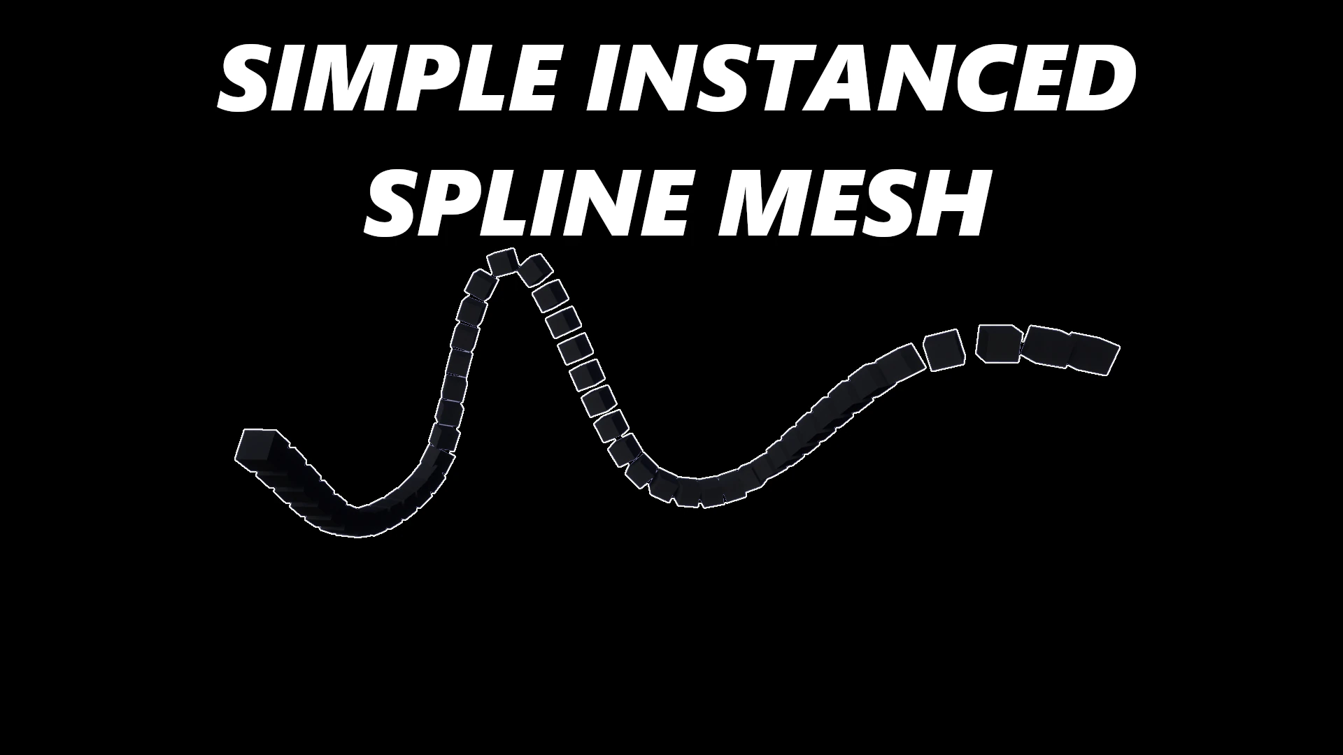 Simple Instanced Spline Mesh - Unreal Engine Free Download