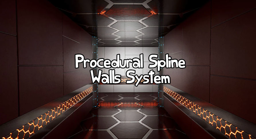 Procedural Spline Walls System - Unreal Engine Free Download