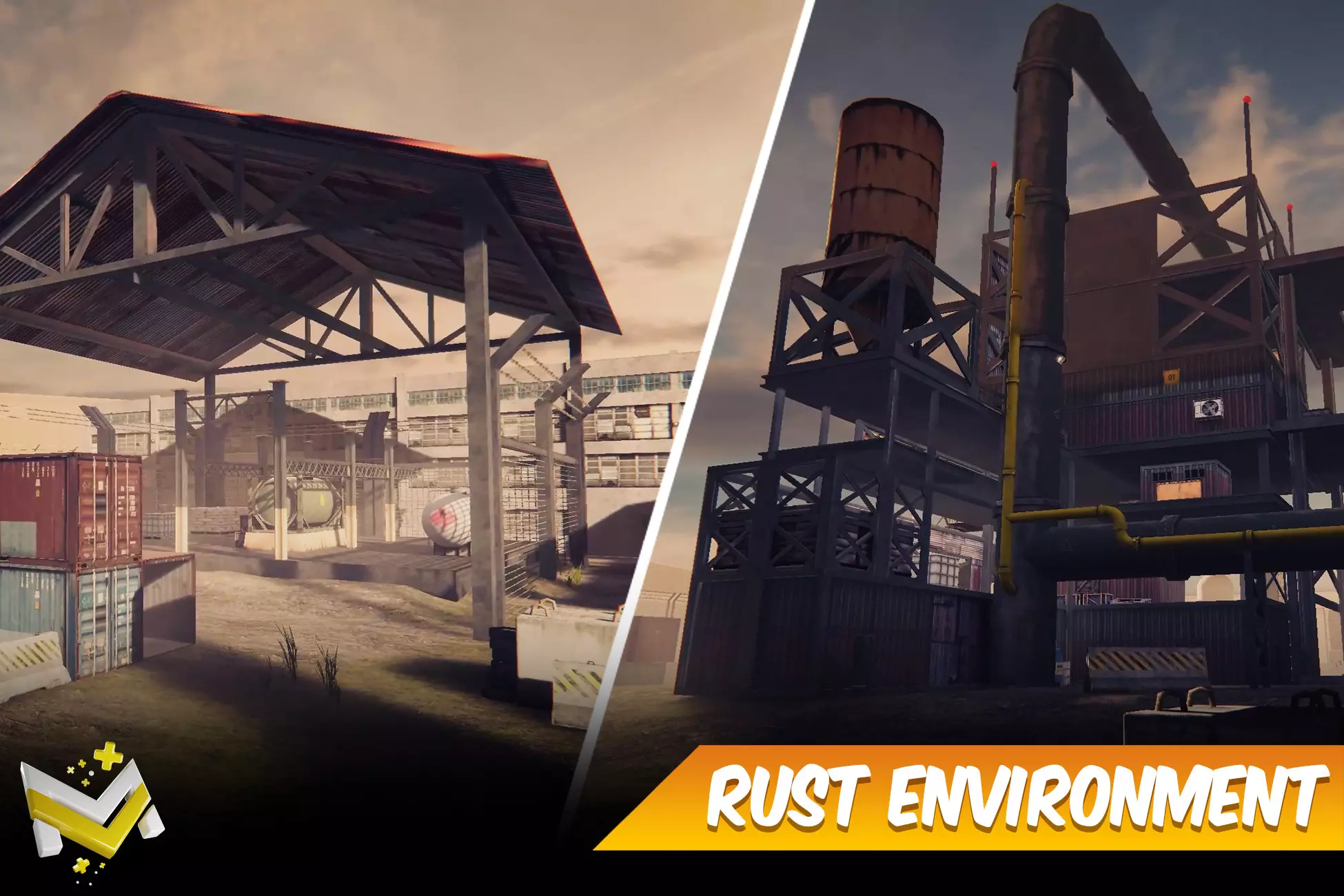 Rust Shooting Environment -- Game Optimized - Free Unity Assets