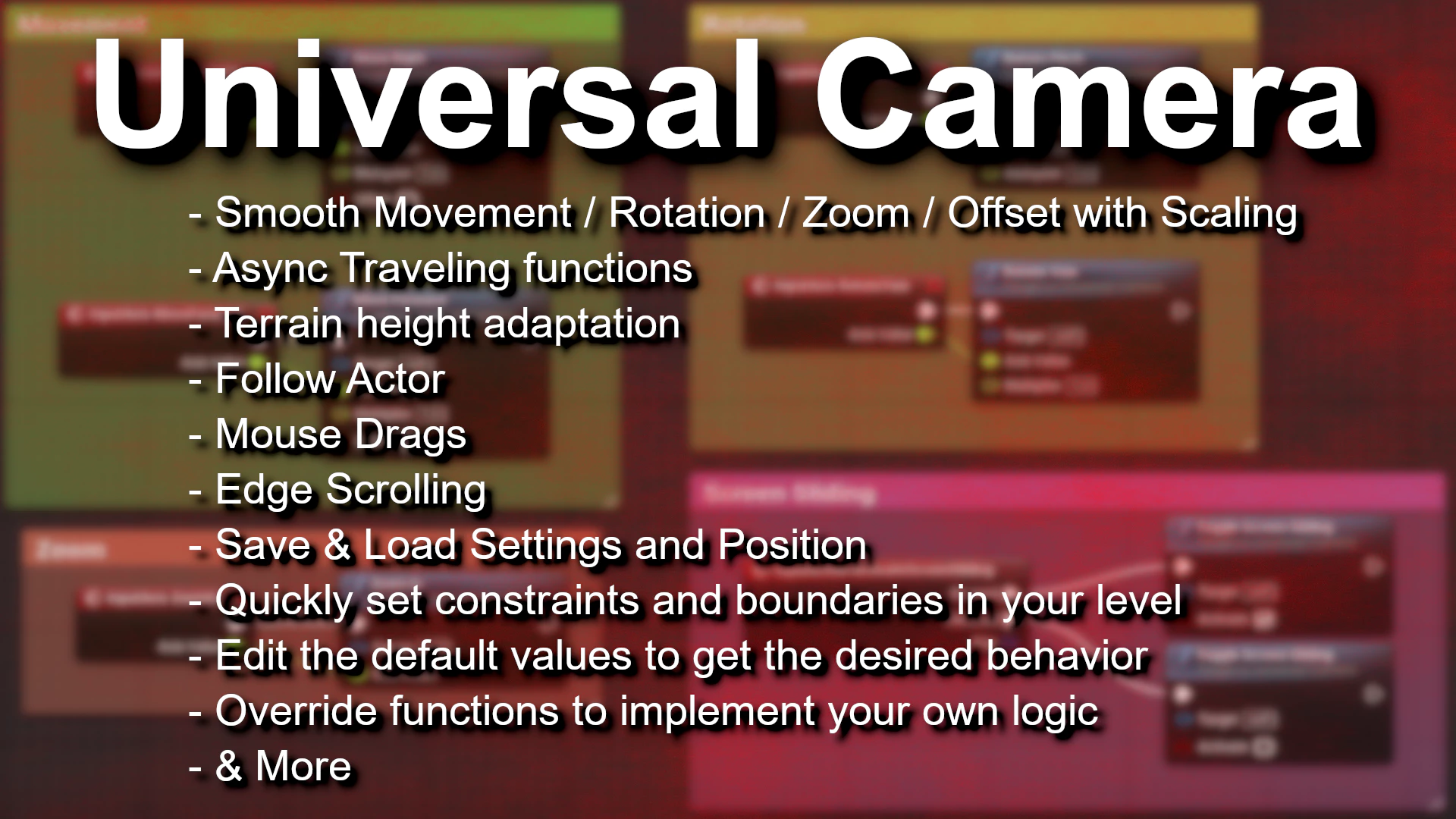 Universal Camera - Unreal Engine Free Download