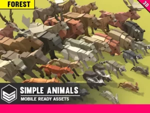 Simple Forest Animals – Cartoon Assets (v1.01)