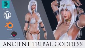 Ancient Tribal Goddess – Game Ready