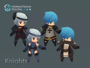 Toon Knights (Male + Female) v1.0