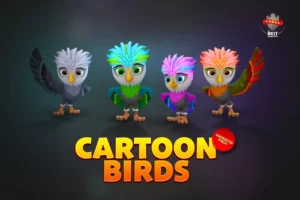 Cartoon birds animated pack (v1.0)