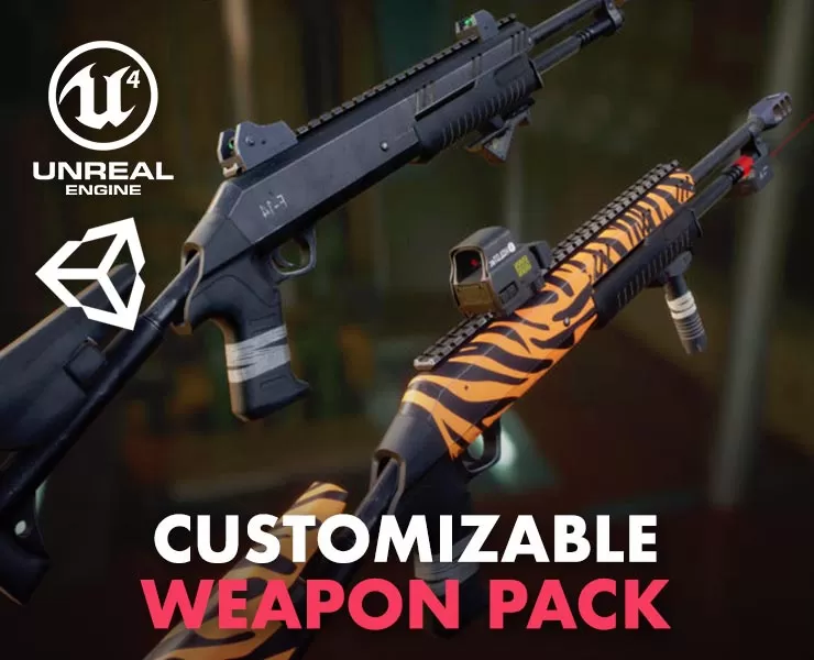 Customizable Weapon Pack - Free Download Unreal Engine