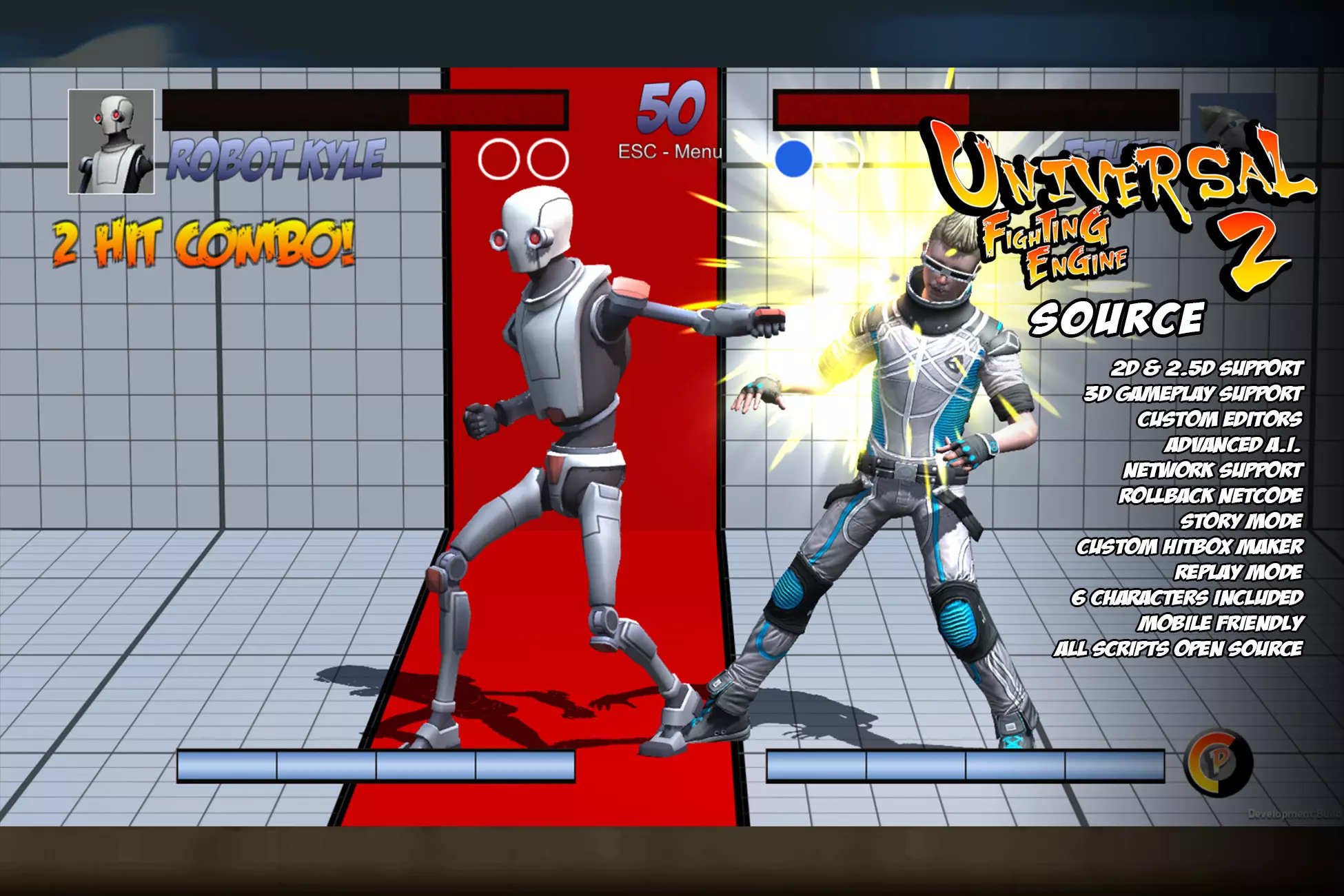 Universal Fighting Engine 2 (Source) - Free Unity Assets