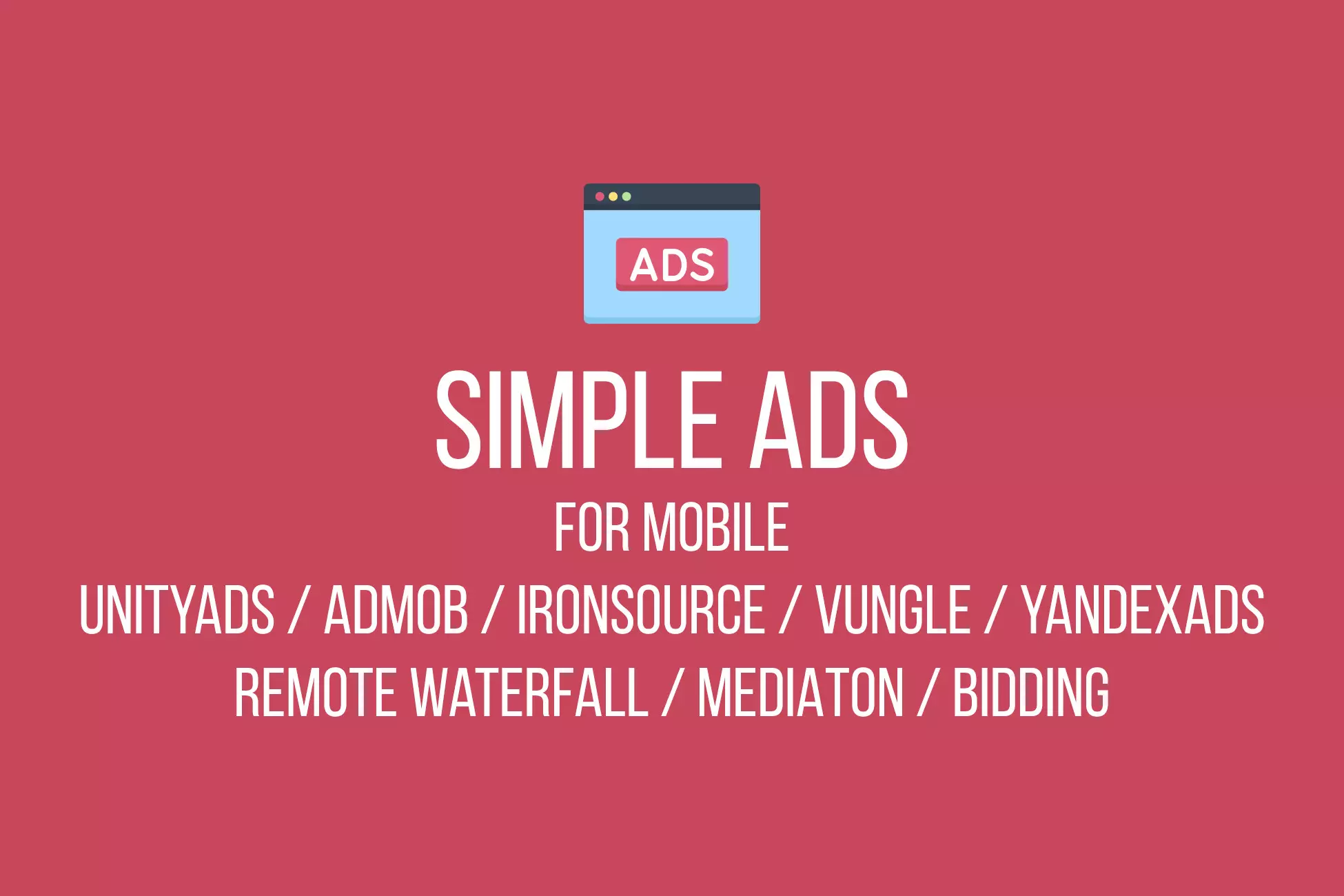 Simple Mobile Ads - Unity Assets Free Download