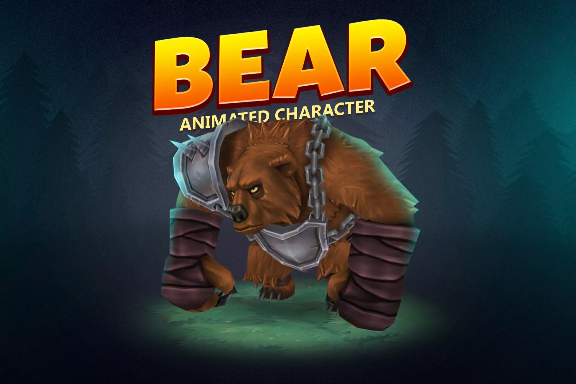 Red Bear Unity Model Bear animated character - Unity Assets Free Download