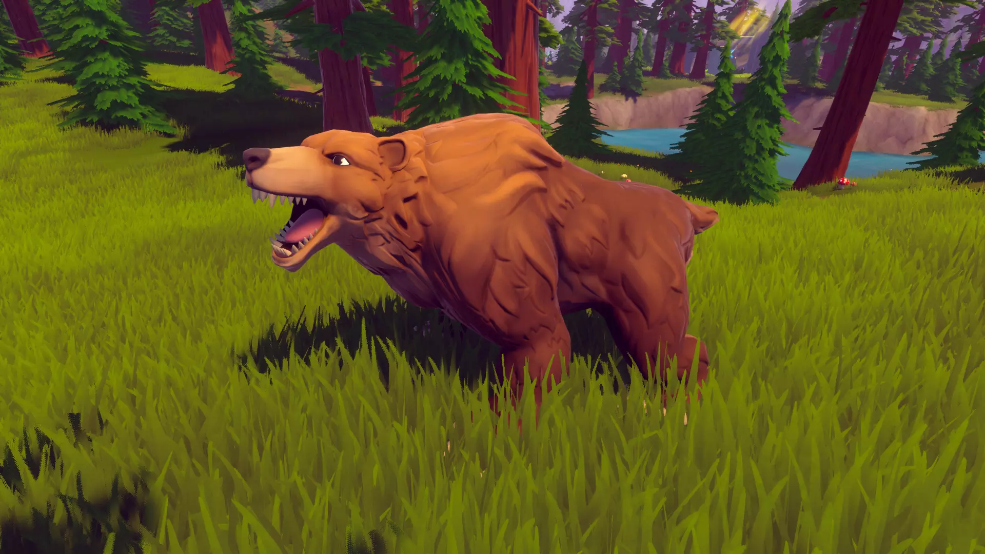 Red Bear Unity Model Stylized Bear – RPG Forest Animal - Unity Assets Free Download
