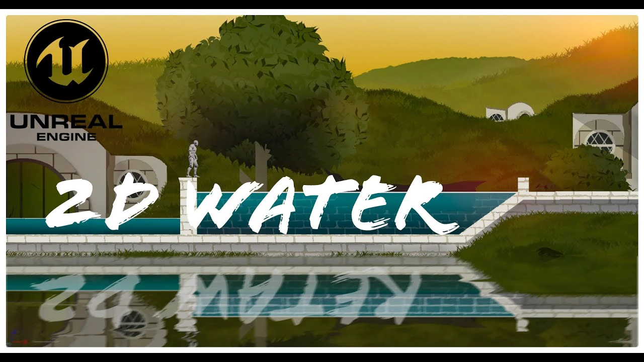 2D Procedural Water System With Buoyancy - UE Free Download