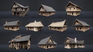 Enterable Medieval Houses and Cottages – v1 (5.0, 5.1)