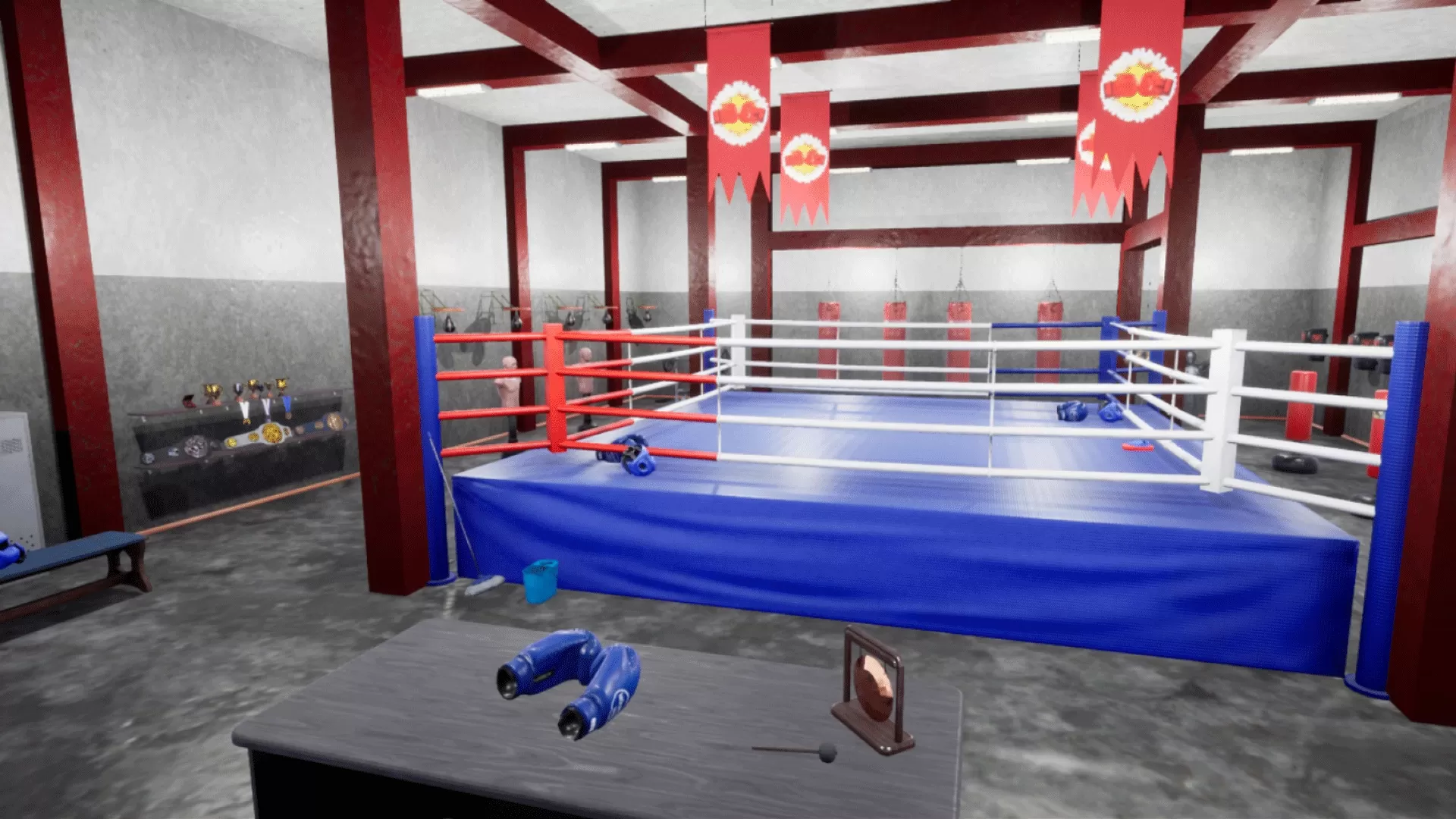 Boxing hall – interior and equipments - Unreal Engine Assets Free Download