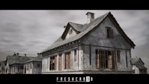 Old Village Houses Pack ( House interior, Modular House, Stone house ) UE 4.26+