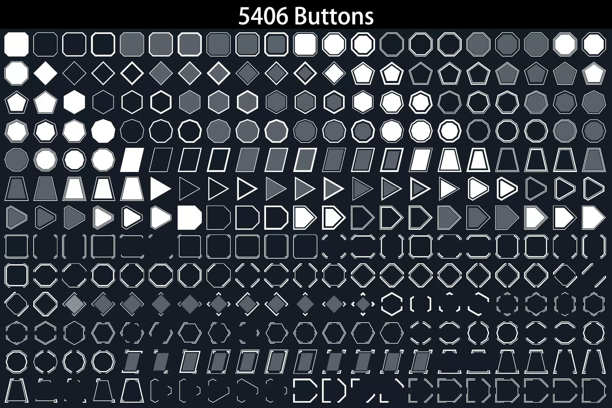 Clean Flat Buttons - Unity Assets Free Download
