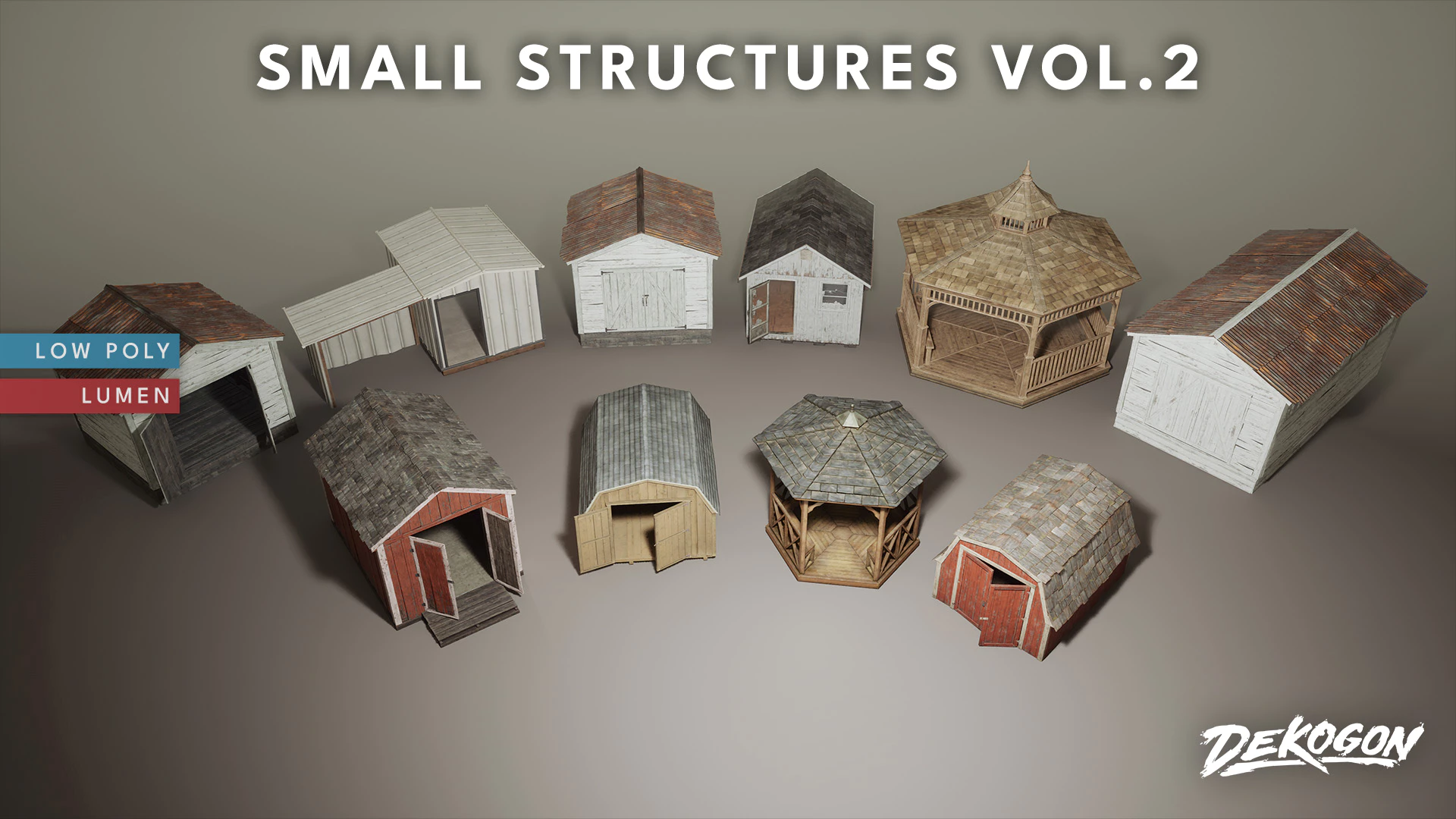 Small Structures VOL.2 [ Low Poly ] - Unreal Engine Free Download
