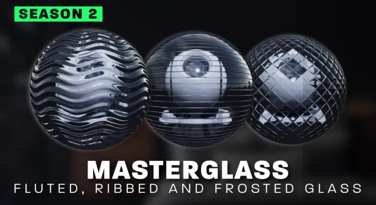 MasterGlass: Realistic fluted, ribbed, and frosted glass - Free Download