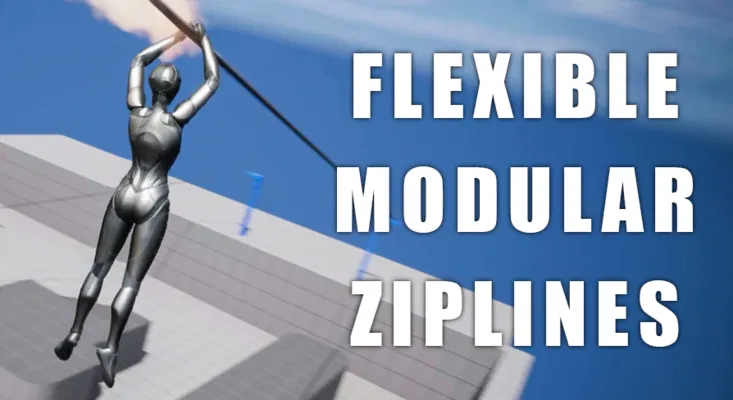 Flexible Modular Ziplines - Unreal Engine Free Download