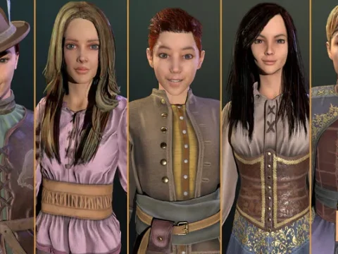 NPC Charaters Kids (Pack) UE4.27+VIP 