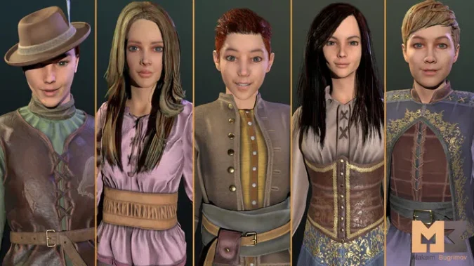 NPC Charaters Kids (Pack) UE4.27+VIP 