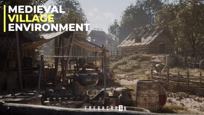 Medieval Village Pack (Medieval Prop, Medieval Market, Medieval House, Medieval) UE4.26+