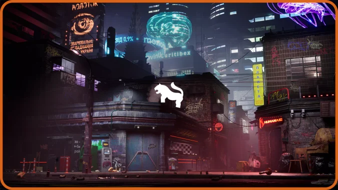 Cyberpunk Kyiv Street Environment ( Cyberpunk Kyiv Street Street Ukraine Slav ) UE5.3+