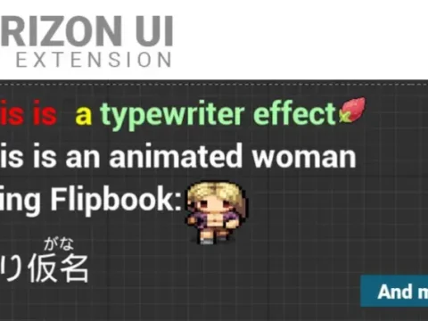 Horizon UI Plugin (DialogueMsgTextBlock and Flipbook) UE (5.5, 5.6)VIP 