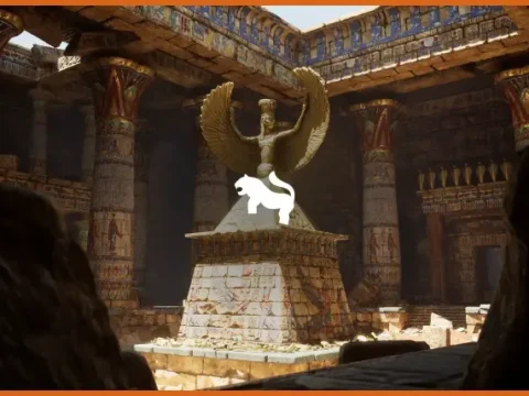 The Grand Egyptian Temple ( Egyptian Temple Ancient Exterior Interior Temple ) UE5.0+